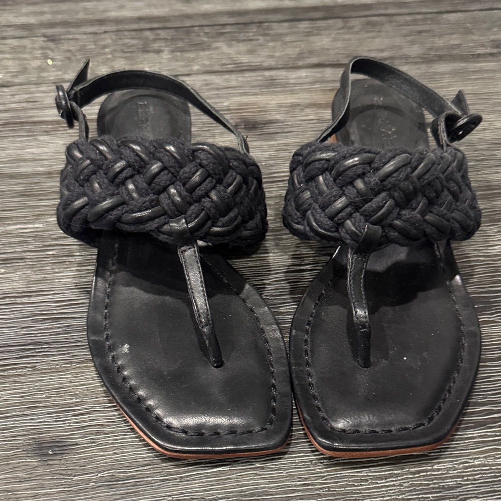 Bernardo Black Braided Women's Sandals